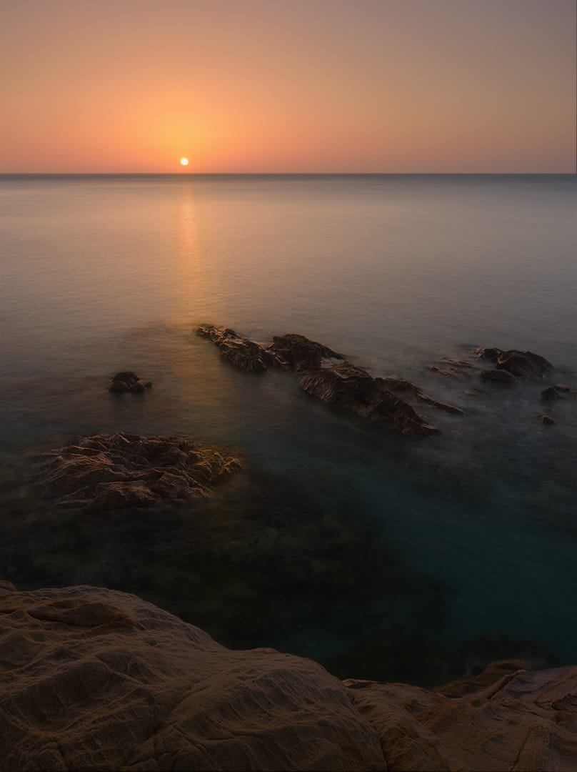 Suave y cálido amanecer