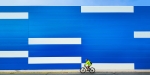 Blue and White Shed