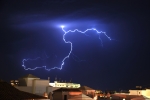 Tormenta eléctrica en la ciudad