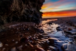 Luces y reflejos de atardecer