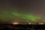 Aurora boreal sobre Reikiavik
