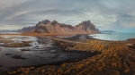 La playa volcánica del artico.