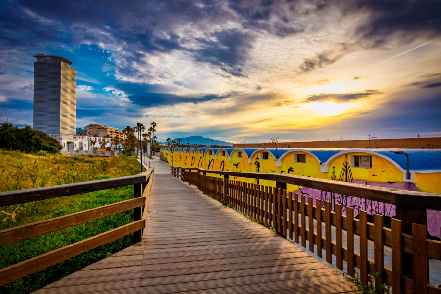 Amanecer sobre Estepona
