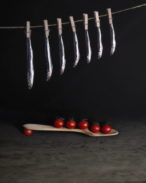 boquerones con tomates