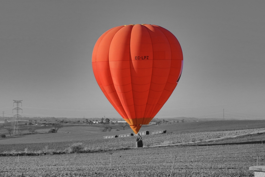 El globo encendido