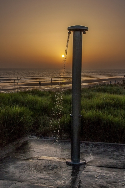 Ducha al atardecer