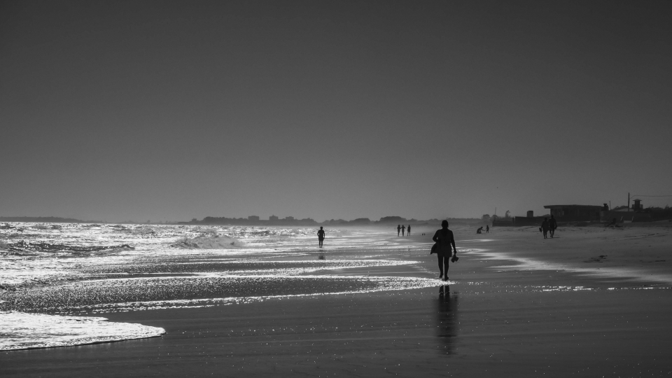 Paseando por la playa