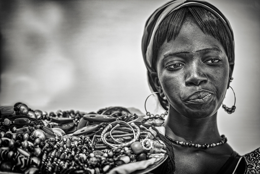 Vendedora de Djenne.